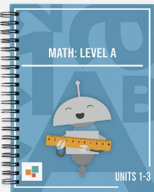 Math Level A Units 1 through 3 book cover