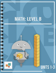 Math Level B Units 1 through 3 book cover